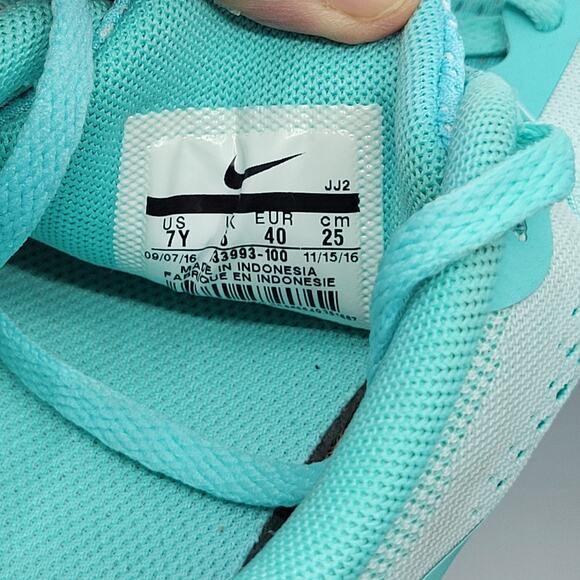 Nike Free RN White Turquoise Running Shoes Youth 7Y, EUR 40 833993-100 - Picture 6 of 14